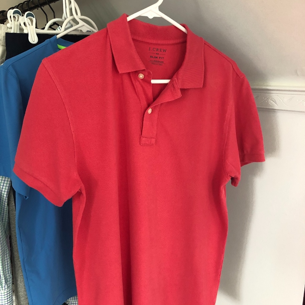 J. Crew Slim Fit Polo (Coral)
